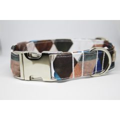 Sokszínű kockás elegáns pamut Manó nyakörv