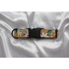 Barna virágmintás elegáns vízlepergető Mogyi nyakörv