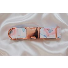 Kék-narancs virágos elegáns vízlepergető Mirabelle nyakörv