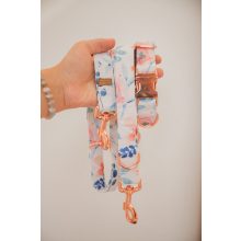 Kék-narancs virágos elegáns vízlepergető Mirabelle nyakörv