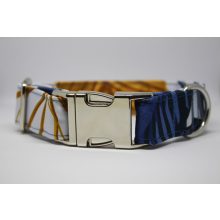 Kék-fehér-arany elegáns vízlepergető Dödi nyakörv