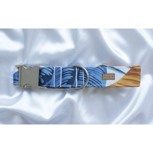 Kék-fehér-arany elegáns vízlepergető Dödi nyakörv