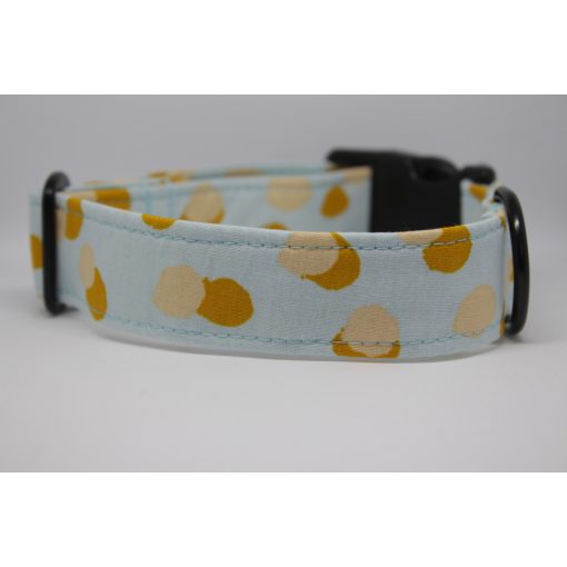 Kék-narancs pöttyös elegáns pamut Herbie nyakörv