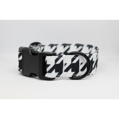 Fekete-fehér elegáns vízlepergető Mirza nyakörv