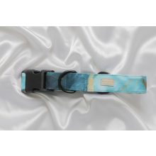 Kék márványos elegáns vízlepergető Noel nyakörv