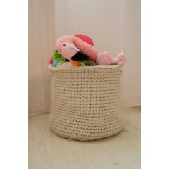 Horgolt játékos kosár